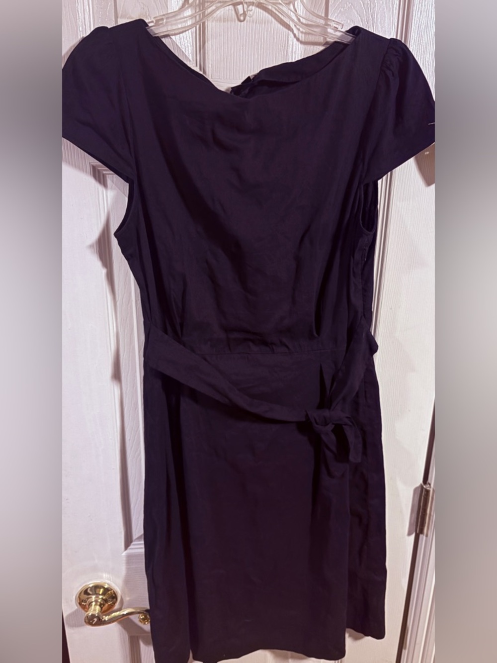 Theory linen blend Classic Black Tie-Waist Women's Dress size 10